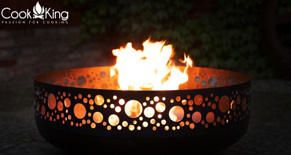 Schwenkgrill 180 cm - Grillrost aus Rohstahl Ø 60cm und hochwertige 80cm Feuerschale